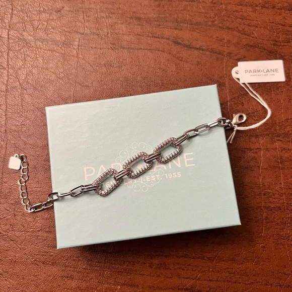 Park Lane Iceluxe Silver Chain Bracelet | December Sparkle Box Exclusive - Picture 5 of 6